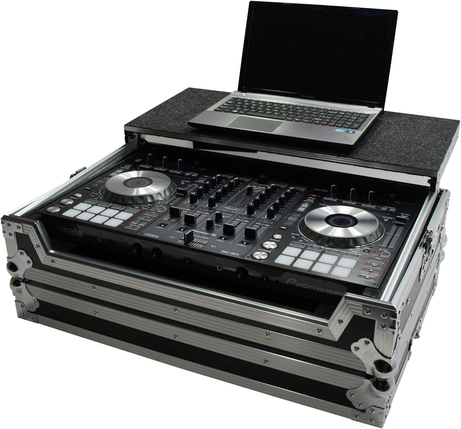 Harmony Audio HCDDJSXLT Flight Glide Laptop Stand Tray DJ Custom Case Compatible with Pioneer DDJ-RX