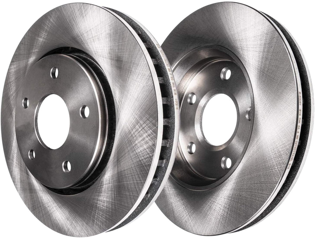 Detroit Axle - Brake Kit for 2019-2020 Ford Police Responder Hybrid, Disc Brake Rotors Ceramic Brakes Pads with Hardware Replacement : 12.44' inch Front and Solid Rear Rotor