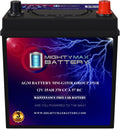 Mighty Max Battery MM-G151R Start and Stop Car BCI Group Size 151R 12V 35Ah, 57RC, 370 CCA Rechargeable AGM Car Battery