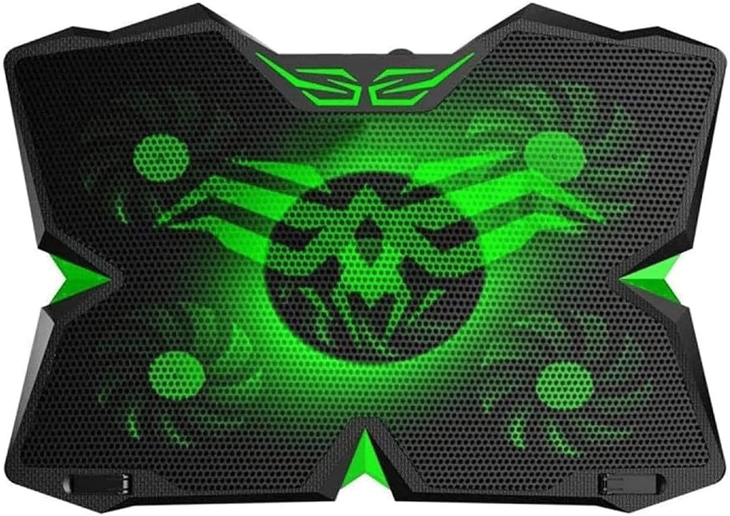 Laptop Cooling Pad, Light Gaming Laptop Cooler with 4 Silent Big Fans, Stand Cooling Pad for Notebook, 2 USB Powered Fan Compatible up to 17'