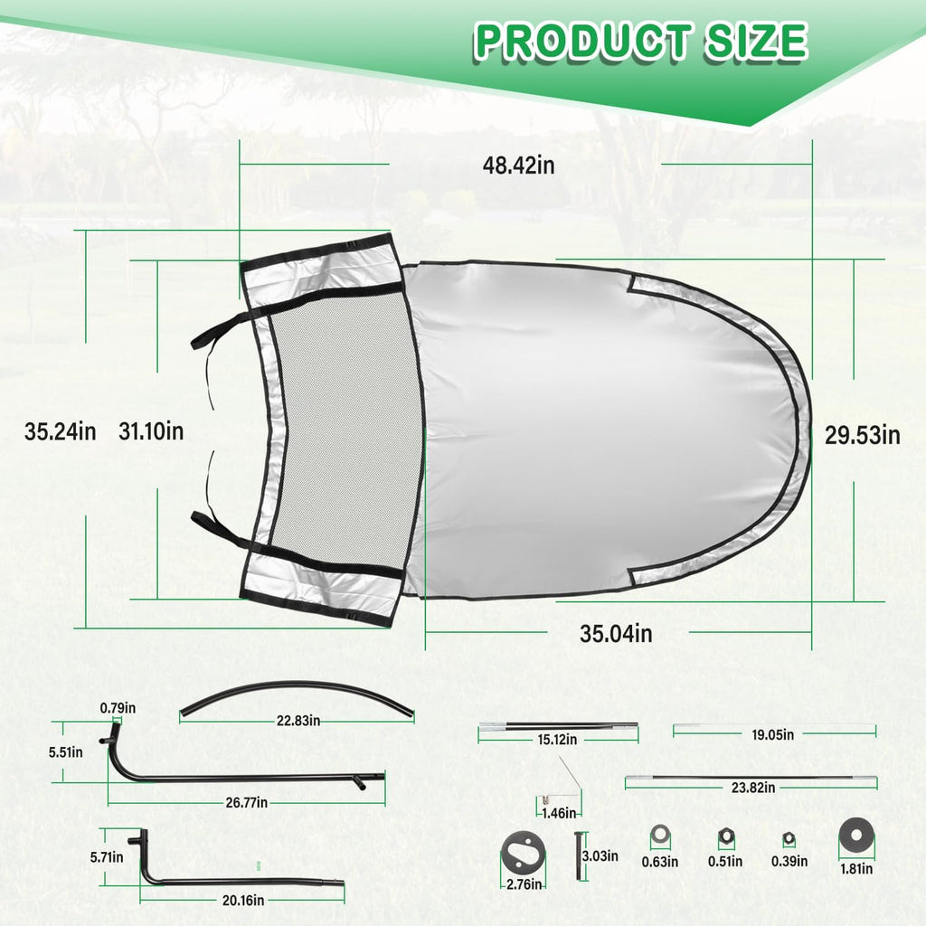 LP68122 LP51702 Riding Lawn Mower Sun Canopy Fits for John Deere 100/D100/E100/L100/LA100/S100/S200 Series Lawn Tractors