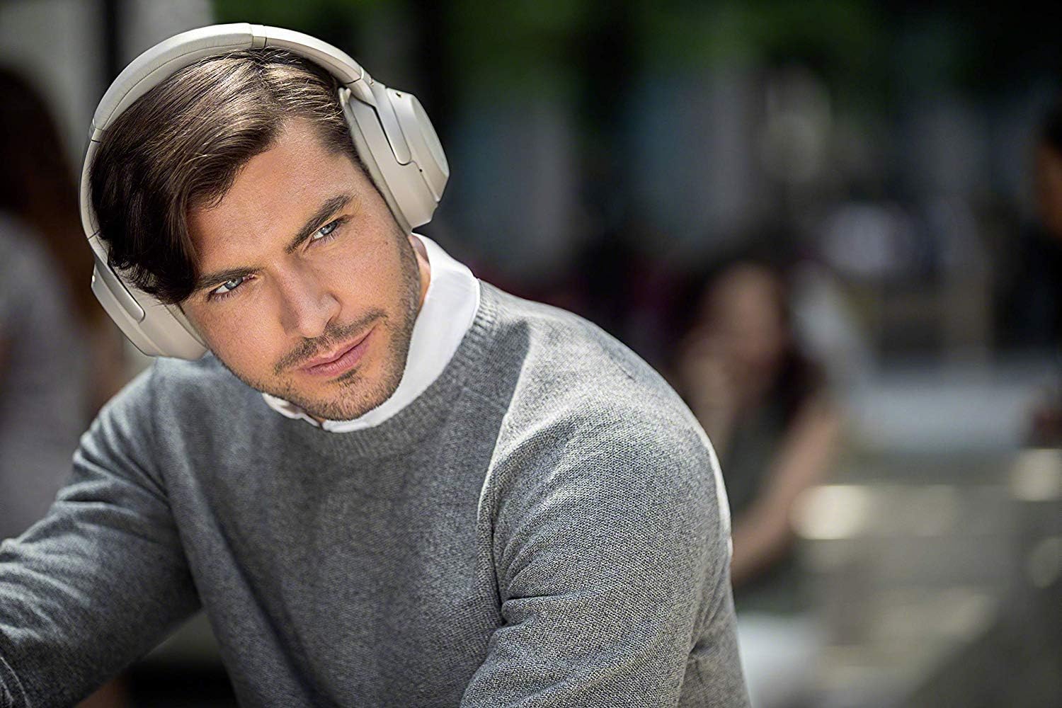 SONY WH1000XM3 Bluetooth Wireless Noise Canceling Headphones Silver WH-1000XM3/S (Renewed)