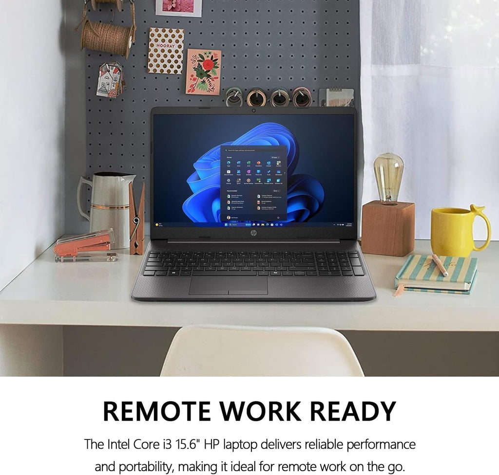 HP 250 G9 15.6' FHD Work Laptop with Microsoft Office, Intel Core i3-1315U(Beats i7-1165G7), 16GB RAM, 512GB SSD, Ethernet Port, SD Card Reader, Windows 11 Pro, WOWPC USB Included