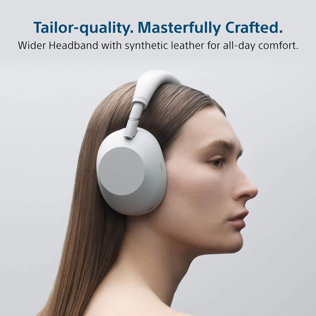 Sony (Refurbished WH-1000XM6 Wireless Noise Canceling Headphones - Silver (Renewed)