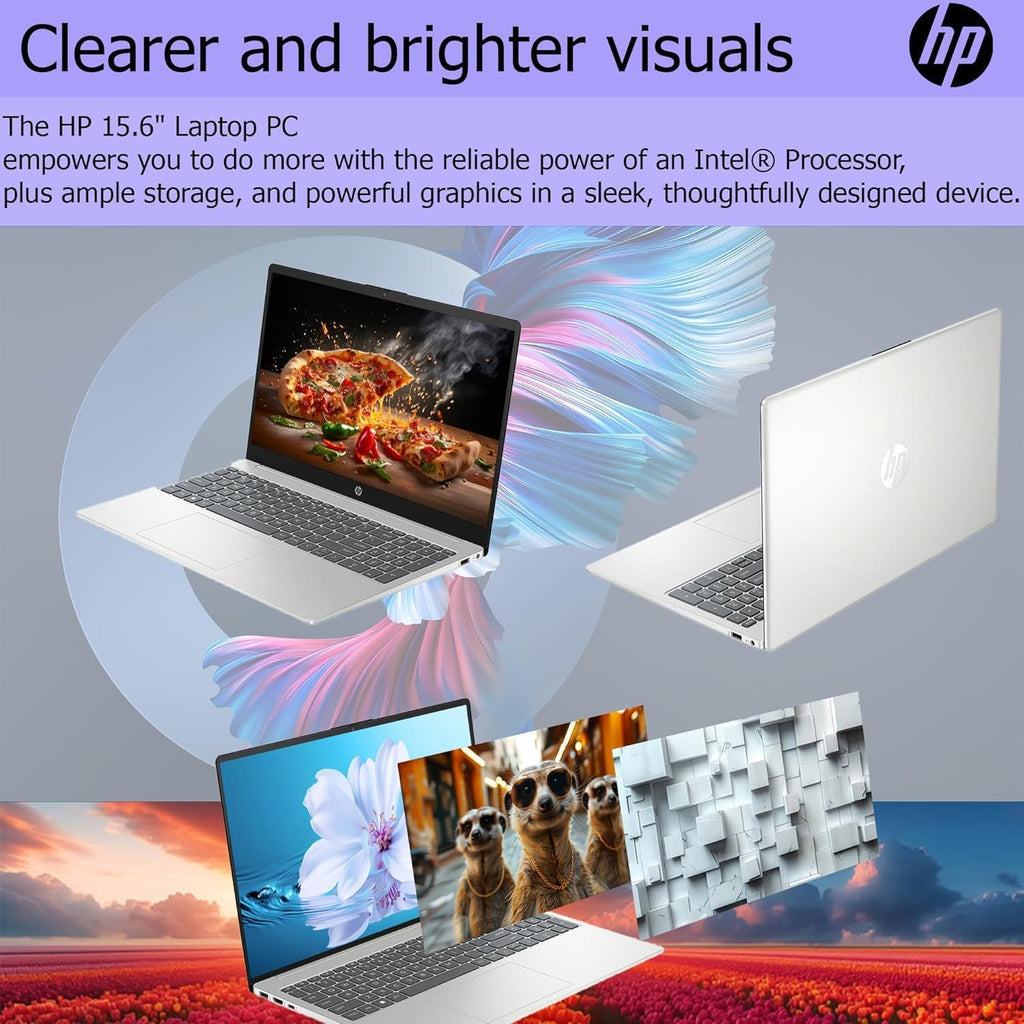 HP 2025 Pavilion 15.6 FHD (1920 x 1080) Laptop with 1 Year Microsoft Office Suite • Intel Core 8-Cores CPU • 16GB RAM • 512GB SSD • Fast Wi-Fi 6 • Fingerprint Reader • Win 11 • w/WOWPC Recovery USB