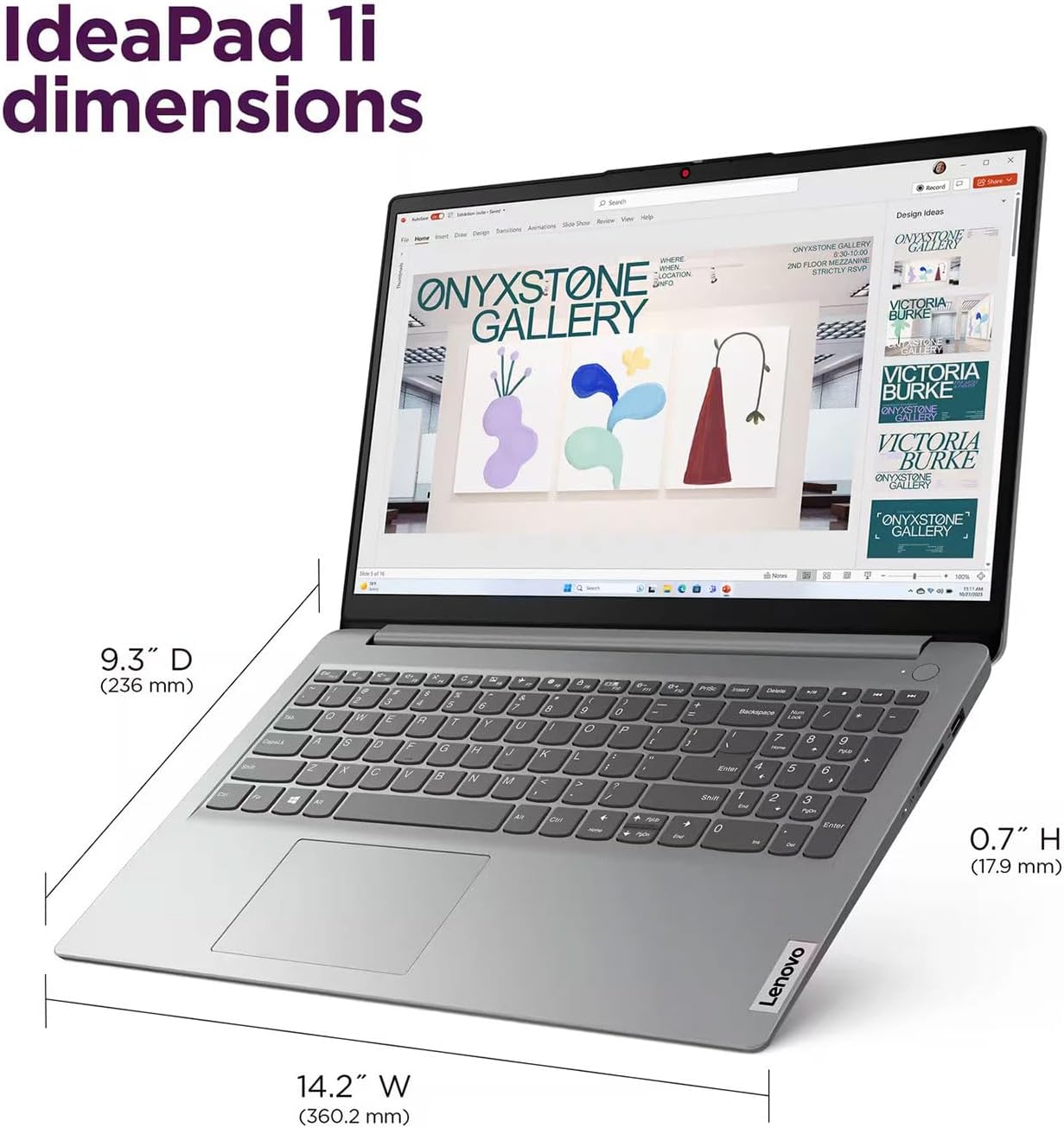 Lenovo IdeaPad 15.6' FHD Laptop for Home & Students, Intel Celeron N6000, 8GB RAM, 128GB eMMC, Up to 10-Hour Battery, Windows 11, Office 365 with 1TB Cloud, 1-Year ADP, Bundle with PCO Laptop Cooler