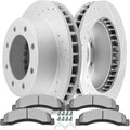 SCITOO for Ford Brakes, Pads and Rotors Kit, SCITOO Brake Kits fit for 00 01 02 03 04 05 for Ford Excursion, 99-04 for F-250 Super Duty, 99-04 for F-350 Super Duty(4WD ONLY)