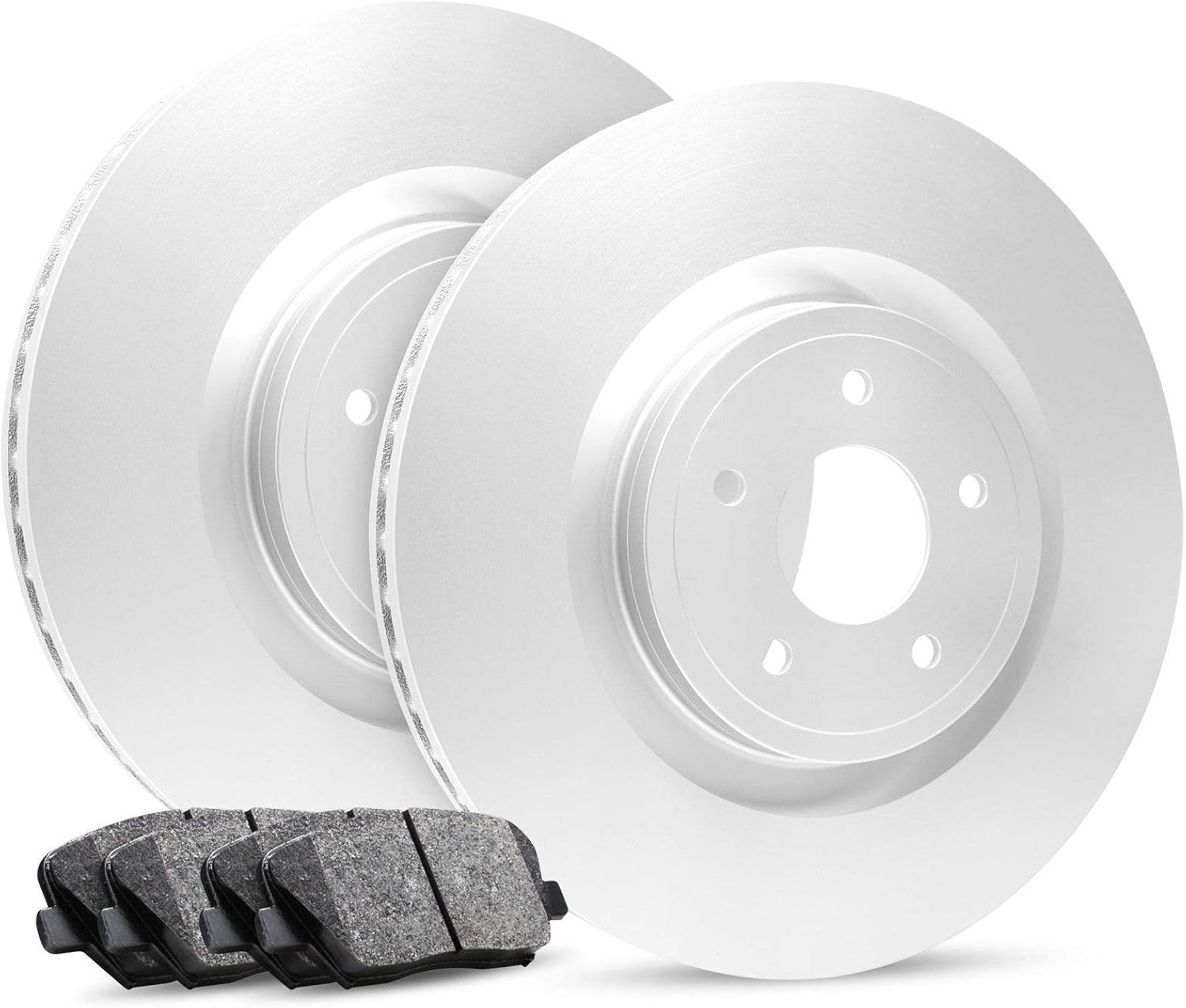 R1 Concepts Front Brake Kit Fits 1999 Ford F-250, F-350| Ceramic Brake Pads and Blank Brake Rotors| 13.0' Front