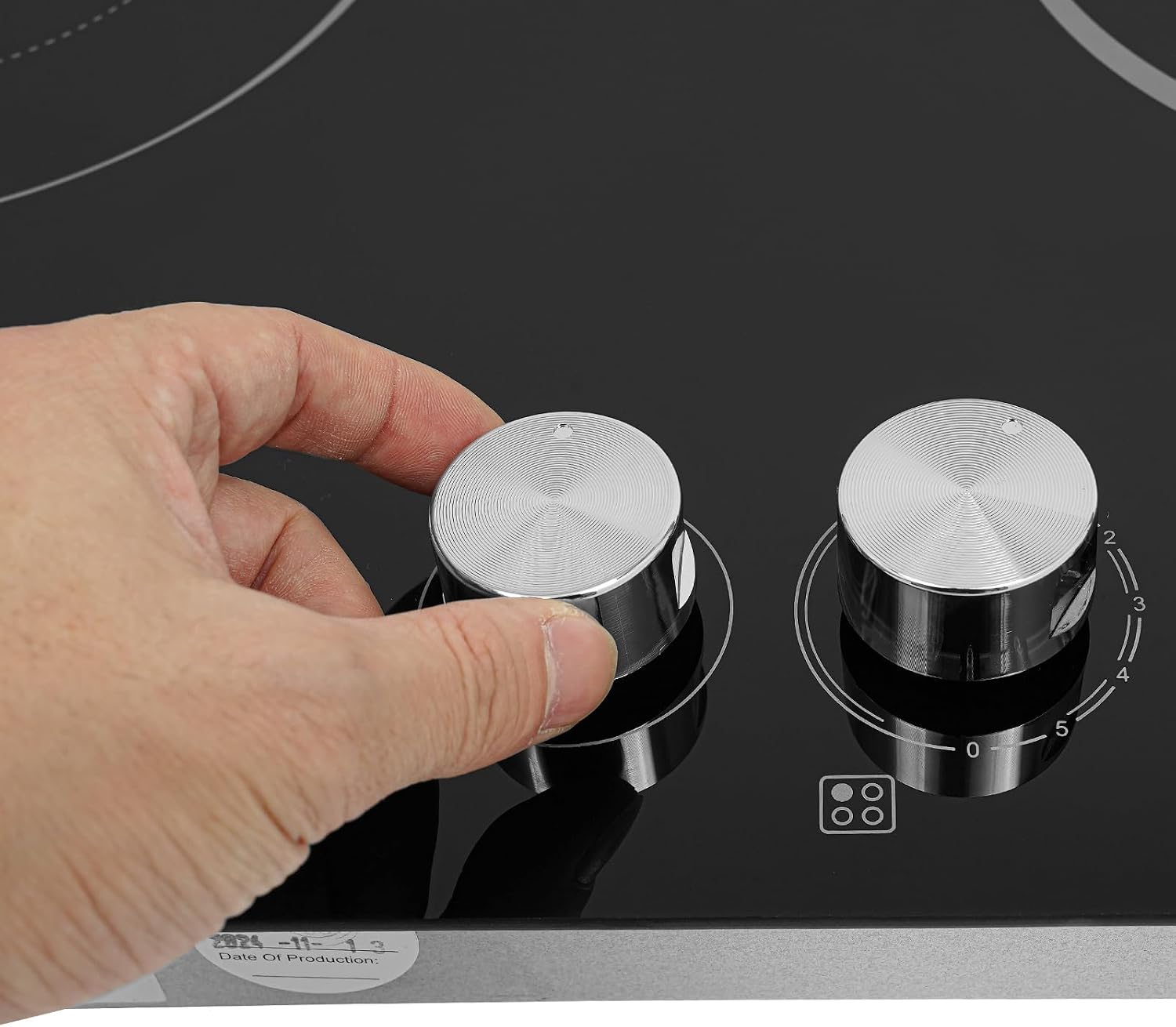 4 Burner Electric Cooktop, 29.53 Inch Touch Control Electric Stove Top with 5 Heating Level & Overheat Protection, Child Lock, 1 Waterproof Tape, Countertop/Embedded Mount Electrics Stovetop Burner