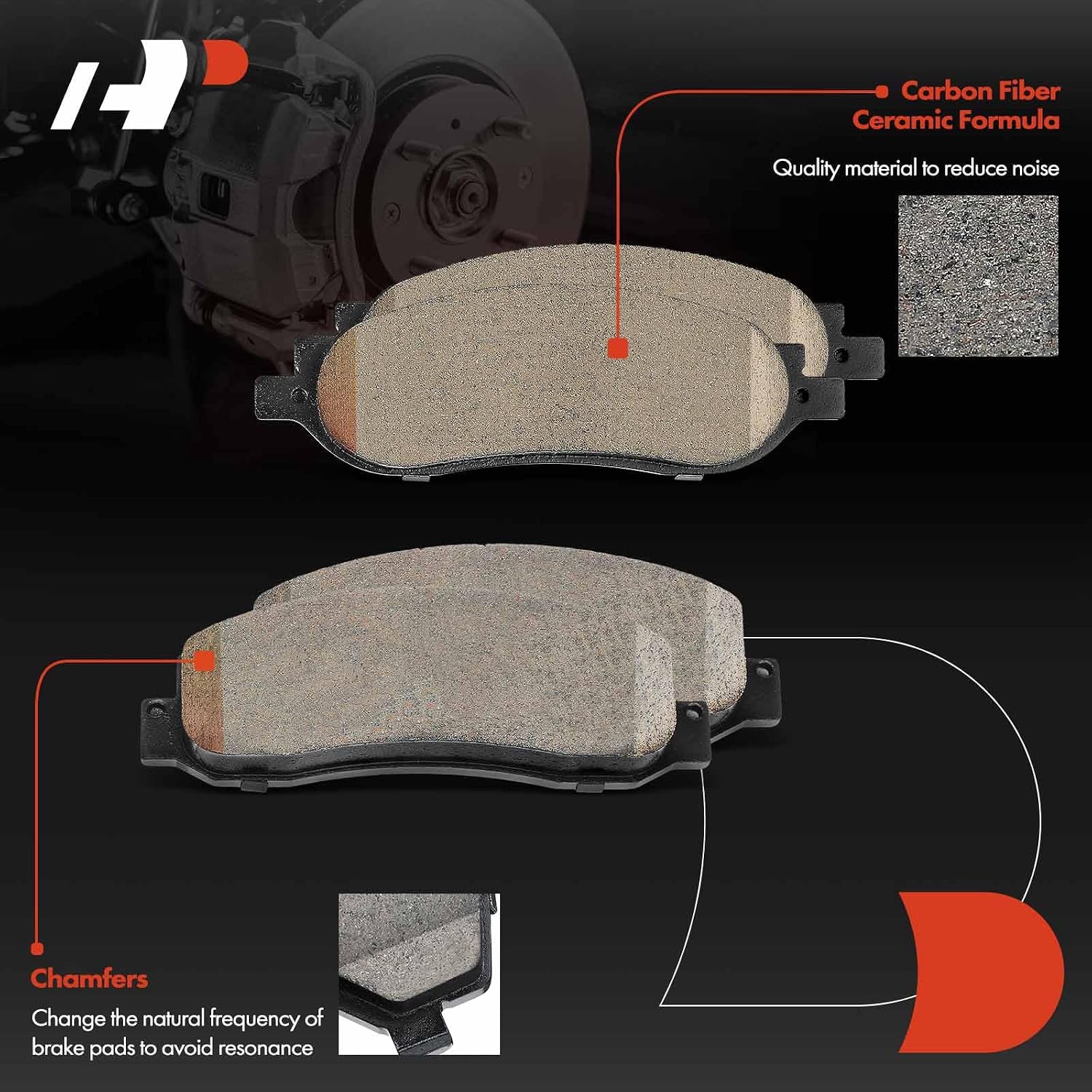 A-Premium Front & Rear Vented Disc Brake Rotors + Ceramic Pads Kit Compatible with Select Ford Models - For F-250 Super Duty/F-350 Super Duty 2005 2006 2007, 12-PC Set