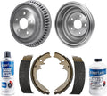 Detroit Axle - REAR Brake Kit for 1994-1999 Dodge Ram 1500 Brake Drums Semi-metallic Brakes Shoes 1995 1996 1997 1998 Replacement w/Brake Cleaner & Fluid