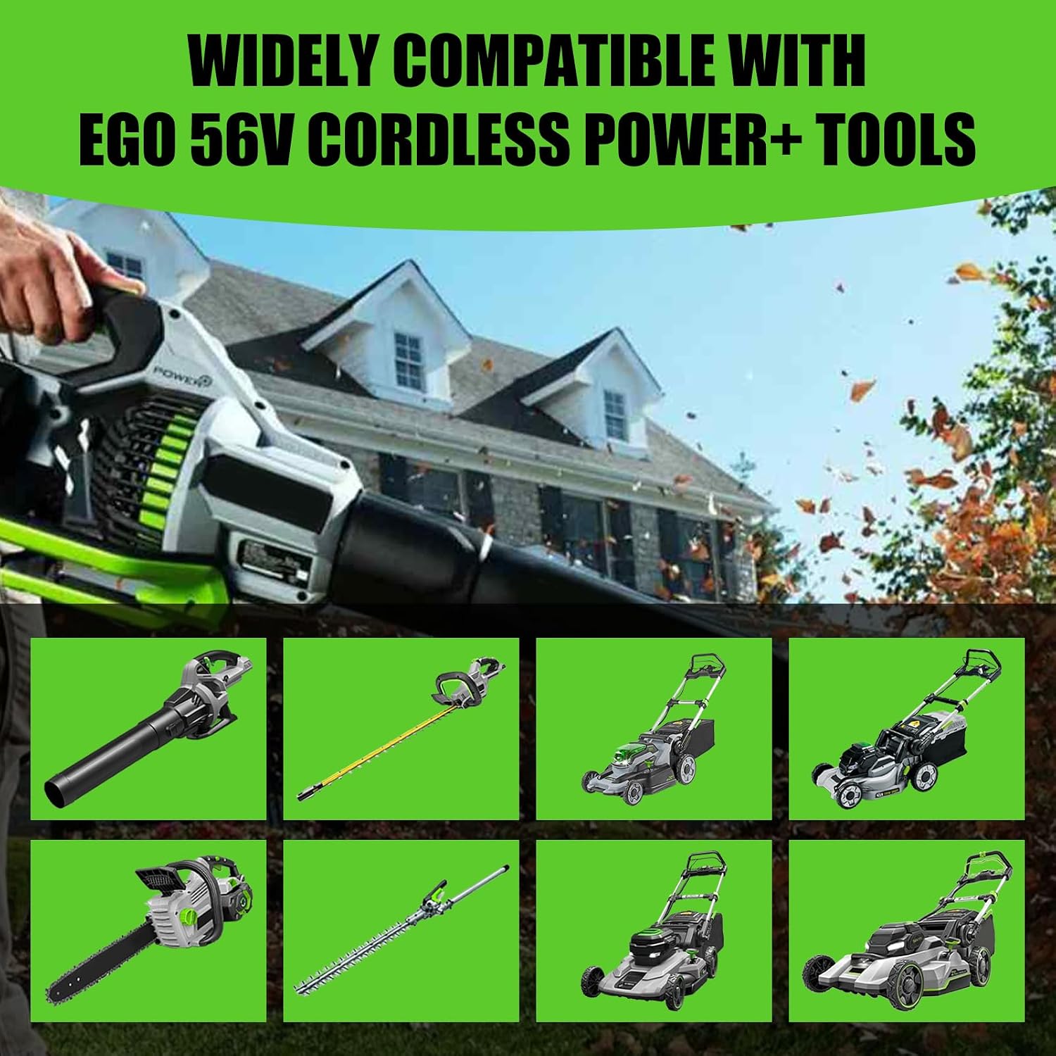 2Pack 12000mAh 56V Replacement Battery for EGO 56V Battery 12.0Ah Compatible with EGO Battery 56Volt Cordless Tools