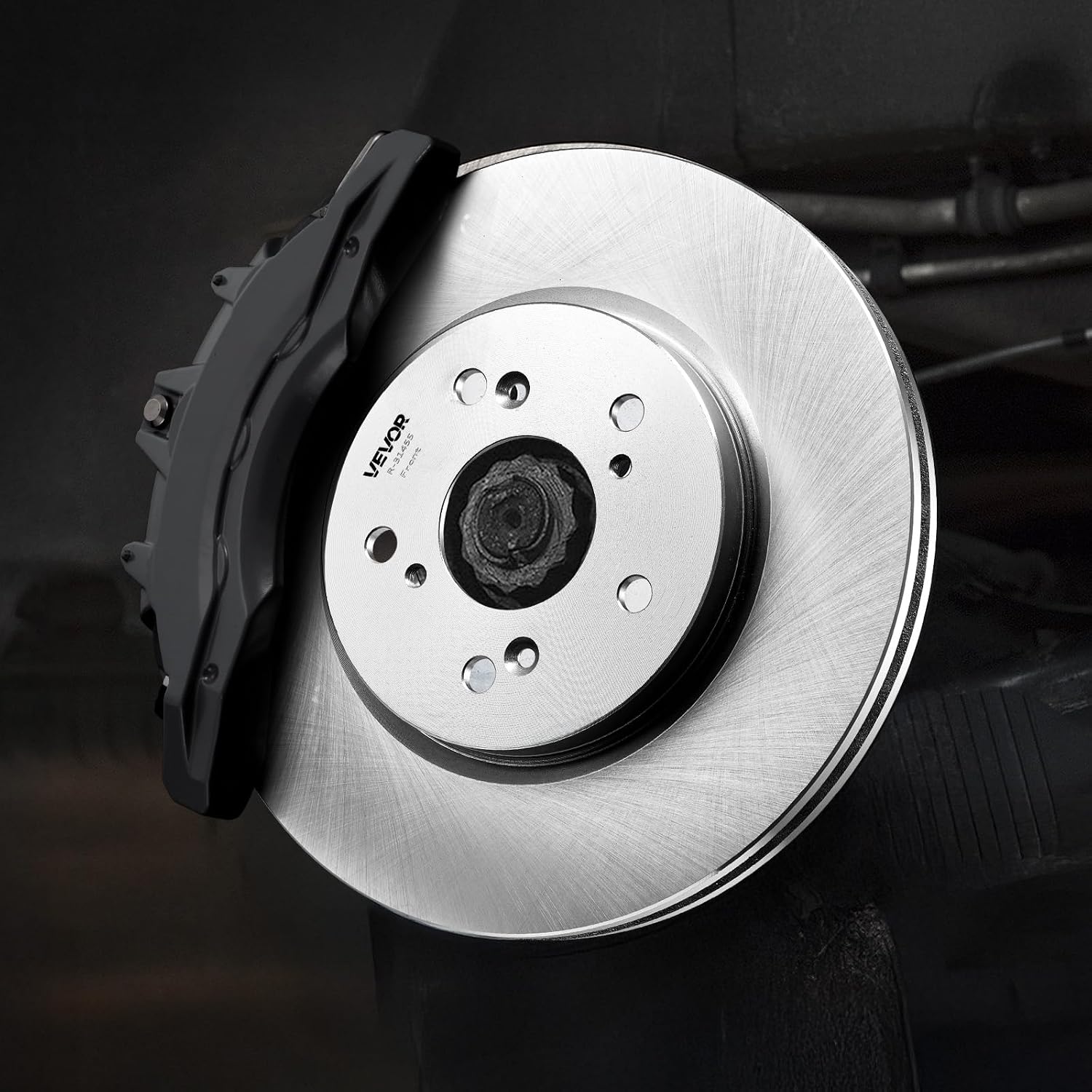 VEVOR Front & Rear Brake Kit Compatible with 2012-2016 Honda CR-V (AWD Models), Ceramic Brake Replacement Kits, 12 inch Hollow Structure Front Rotors, 12 inch Solid Structure Rear Rotors, R-31455
