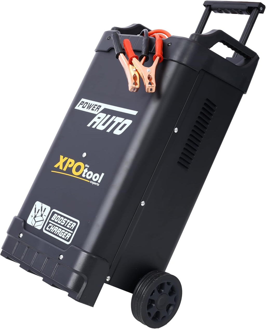12V & 24V Wheeled Battery Charger Fully Automotive Battery Maintainer Jump Starter Dial Display Telescopic Handle