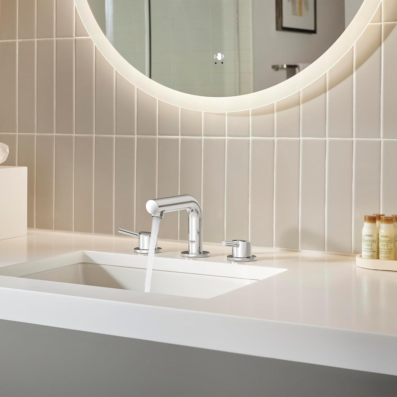 GROHE 20572001 Concetto, 8-inch Widespread 2-Handle S-Size Bathroom Faucet 1.2 GPM, Chrome