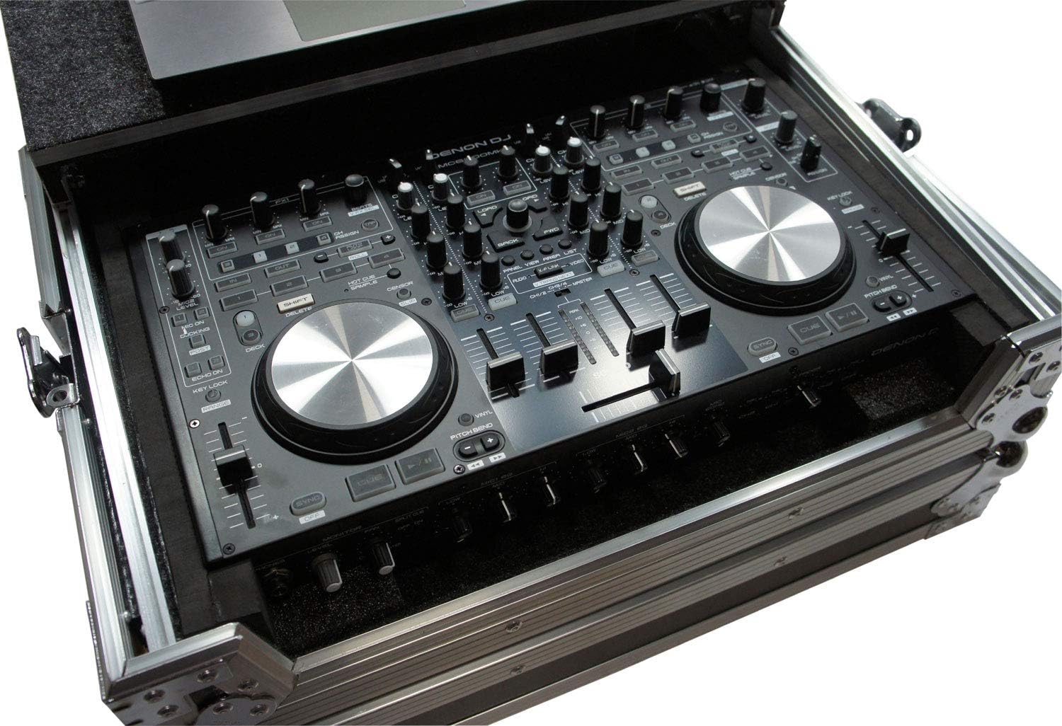 Harmony Audio HCDNMC6000LT Flight Glide Laptop Stand DJ Case Compatible with Denon DN-MC3000 New