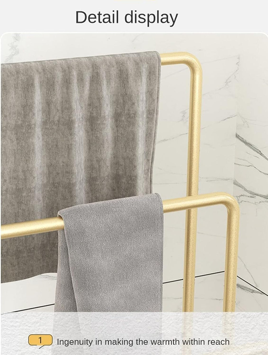 Bathroom Freestanding Towel Rack with Dirty Clothes Basket - Wrought Iron Study Shelf Hotel Storage Rack - Floor Standing Towel Rail (Black)