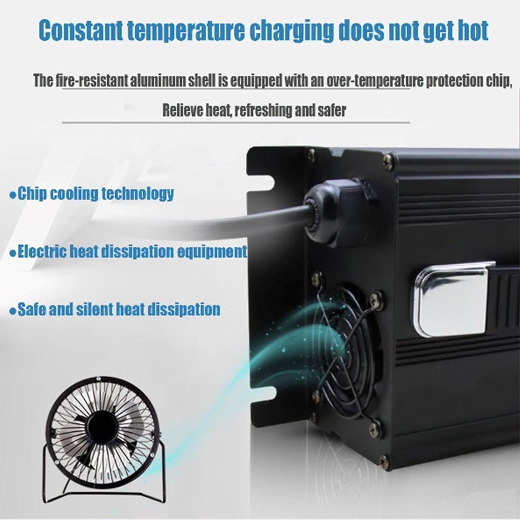 Battery Charger 36V 25 Electric Forklift Chargers with 50A /120A/175A/350A Anderson Plug Suitable for Lead-Acid Batteries Charging,50a