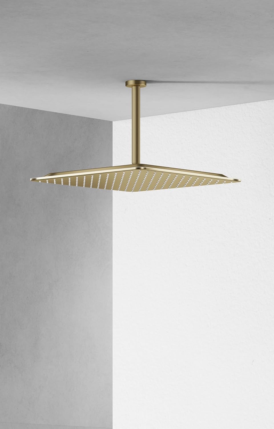 VBFF-Shower Head,rain shower head, 16 inch- Square Shower Head, 1.8 GPM Flow Rate, rainfall showerhead,VBFF10 (Brushed Gold)