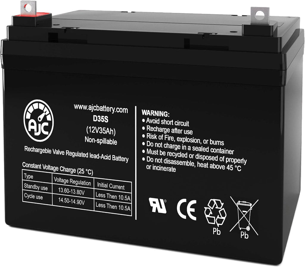 AJC Battery Compatible with John Deere 170 12V 35Ah Lawn and Garden Battery