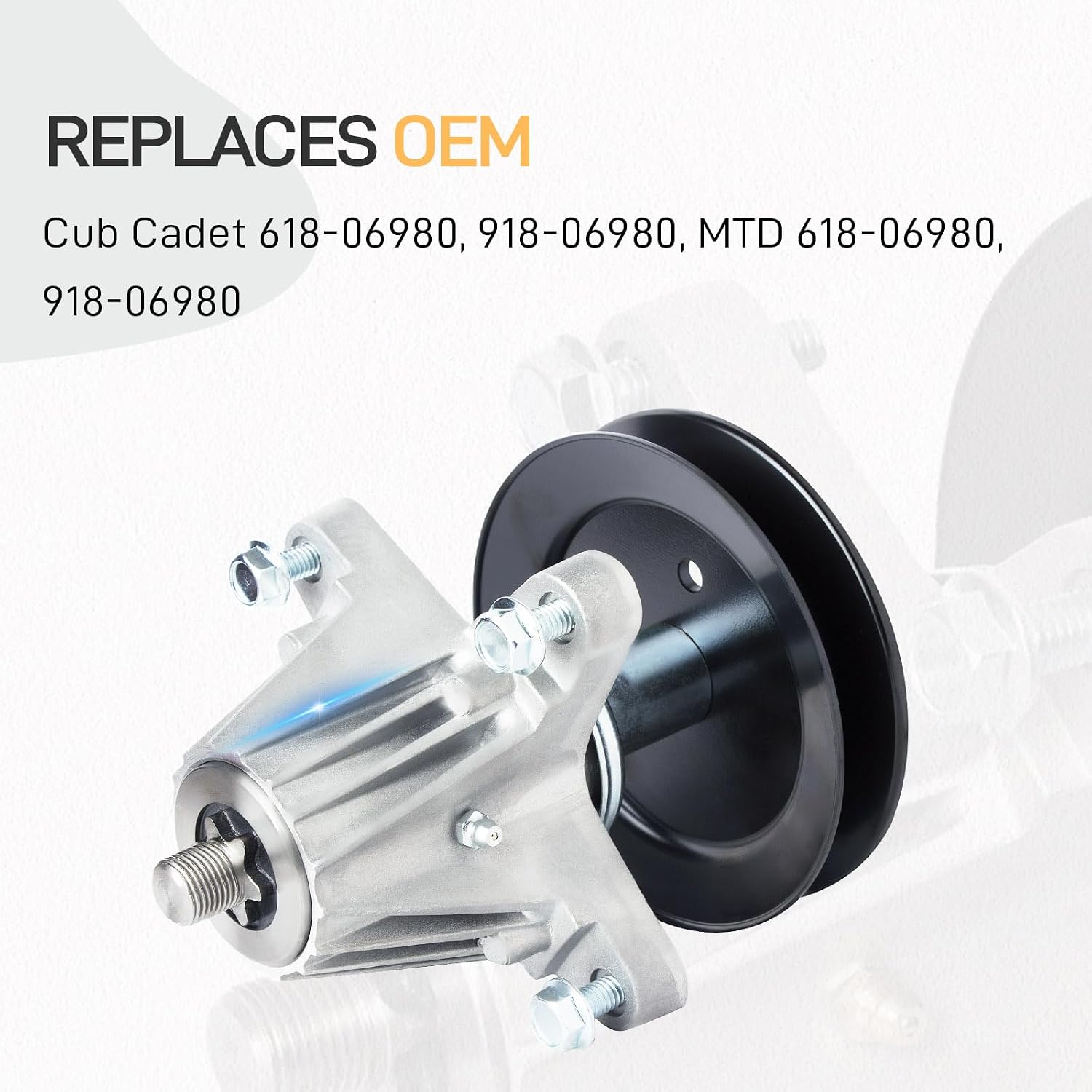 50 inch Deck Lawn Mower Rebuild Kits for Cub Ca det XT1-GT50 ZT1-50 ZT2-50 RZT-S50 L50 LX50 SX50 Crafts man G8300 Tr oy Bilt Includes 3 Spindle 918-06980 3 Blade 942-05052A 1 Be lt 954-04077A