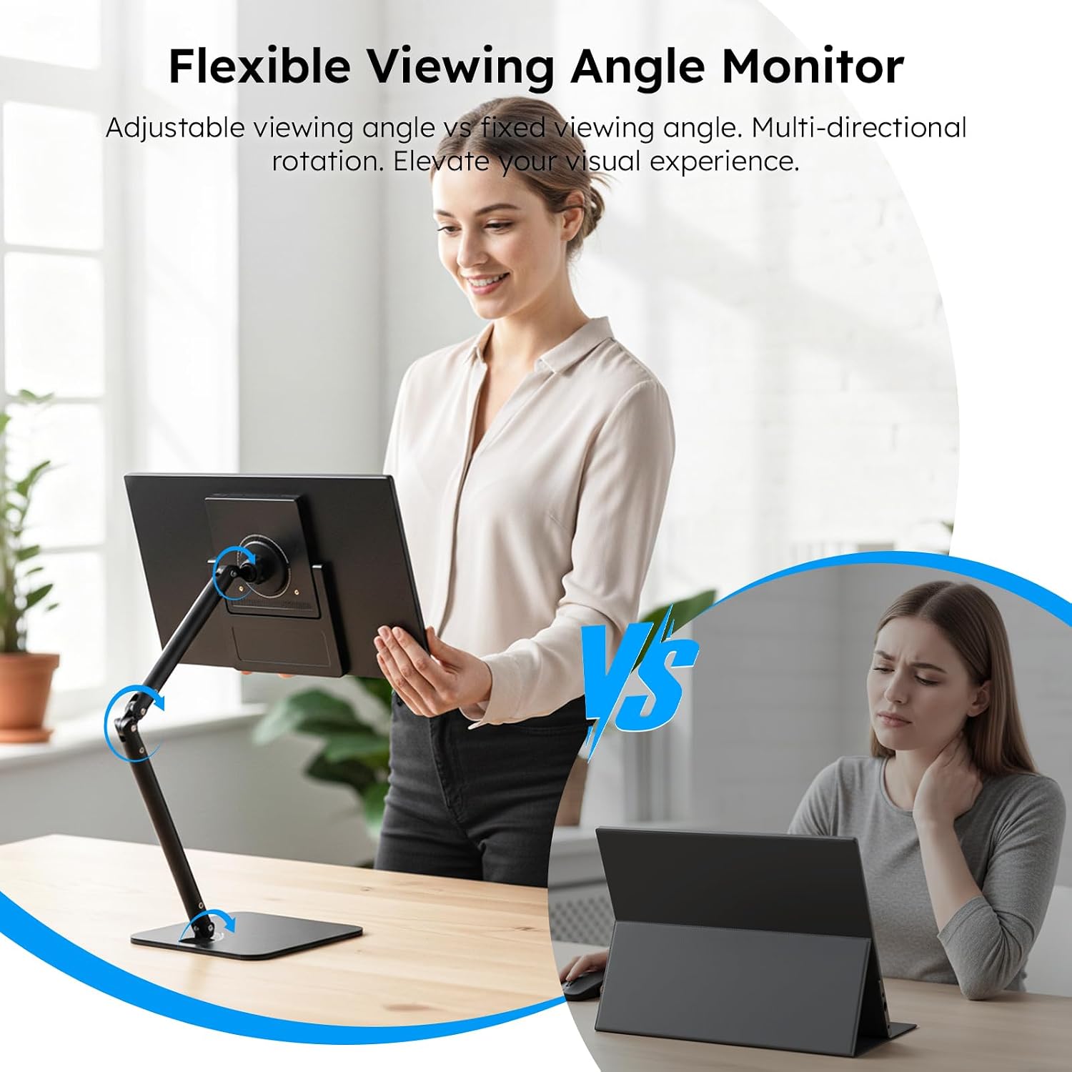 Dopesplay Portable Monitor, 15.6' FHD 1080P IPS Travel Monitor for Laptop, Foldable Magnetic Stand & Carry Case Included, USB-C Screen Extender for Laptop Mac PC Phone Xbox PS4/5 Switch