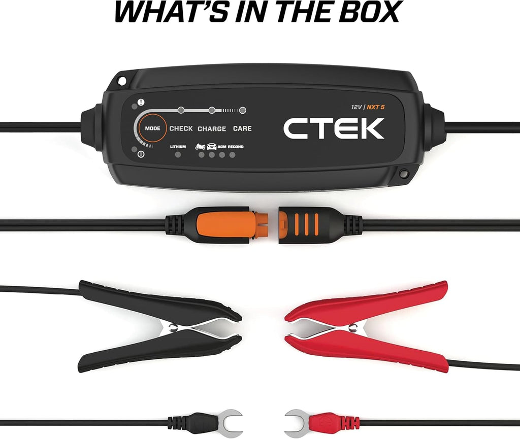 CTEK 40-658 NXT 5 Fully Automatic 4.3 amp Battery Charger and Maintainer 12V