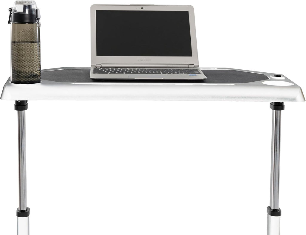 Bike Desk - Rolling Laptop Cart for Stationary Bike or Trainer - Adjustable Standing Desk to Exercise While Working or Watching TV by RAD Cycle