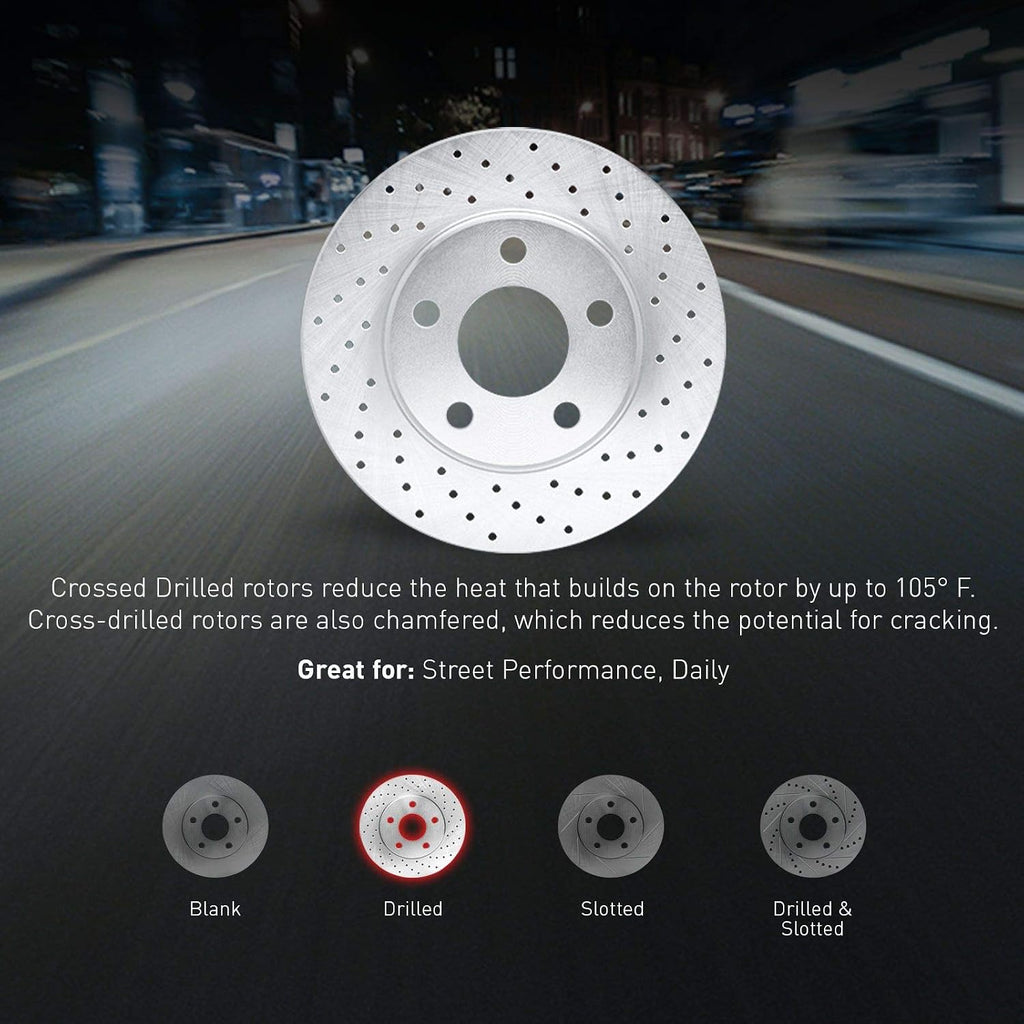 R1 Concepts Front Brakes and Rotors| Automotive Replacement Brake Kits| Front Ceramic Brake Pads and Rotors Kit| Fits 2006-2007 Subaru B9 Tribeca, 2015-2019 Subaru Legacy, Outback