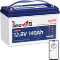 12V 140Ah Lithium Battery with Bluetooth, Timeusb LiFePO4 Battery with Low-Temp Protection, 150A BMS, BCI Group31, Prefect for RV, Trolling Motor, Marine, Energy Storage, Solar Off-Grid