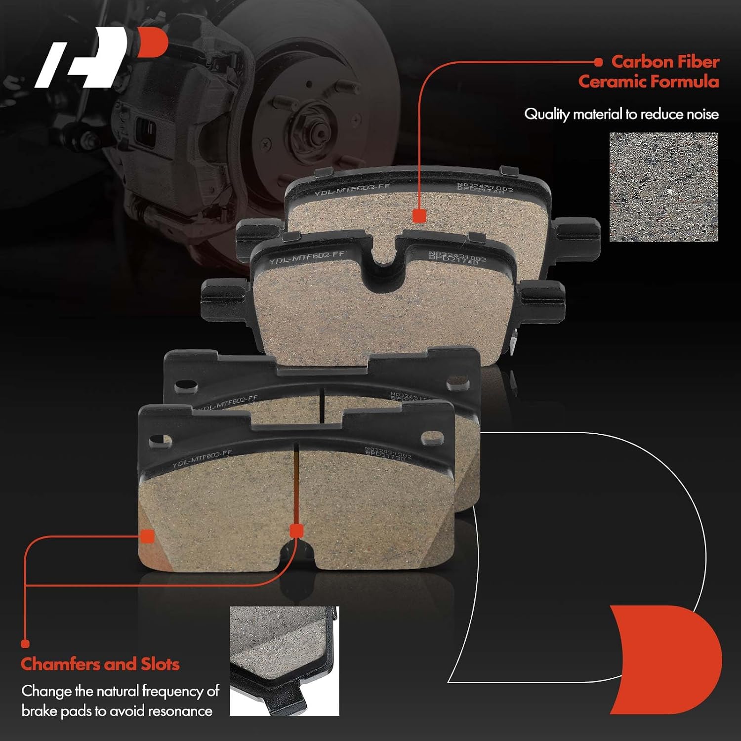 A-Premium Front and Rear Vented Disc Brake Rotors + Ceramic Pads Kit Compatible with Select Chevy, GMC & Cadillac Models - Silverado 1500 LTD, Tahoe, Suburban, Sierra 1500, Yukon, Escalade, 12-PC Set
