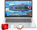 HP 17 Touchscreen Laptop Computer, 17.3' HD+ AntiGlare Display, Backlit Keyboard, Win11 Pro, AMD Ryzen 5 7430U, for Business & Student, Fast Charge, AI Copilot, w/Accessories, 16GB RAM,512GB SSD