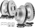 SCITOO Pads and Rotors Kit, Brake Rotors Ceramic Pads fit for Cadillac Escalade,for Chevy Avalanche,1500,Suburban,1500,Tahoe,02-06 for GMC Yukon,03-06 for GMC Yukon XL 1500 (4WD)