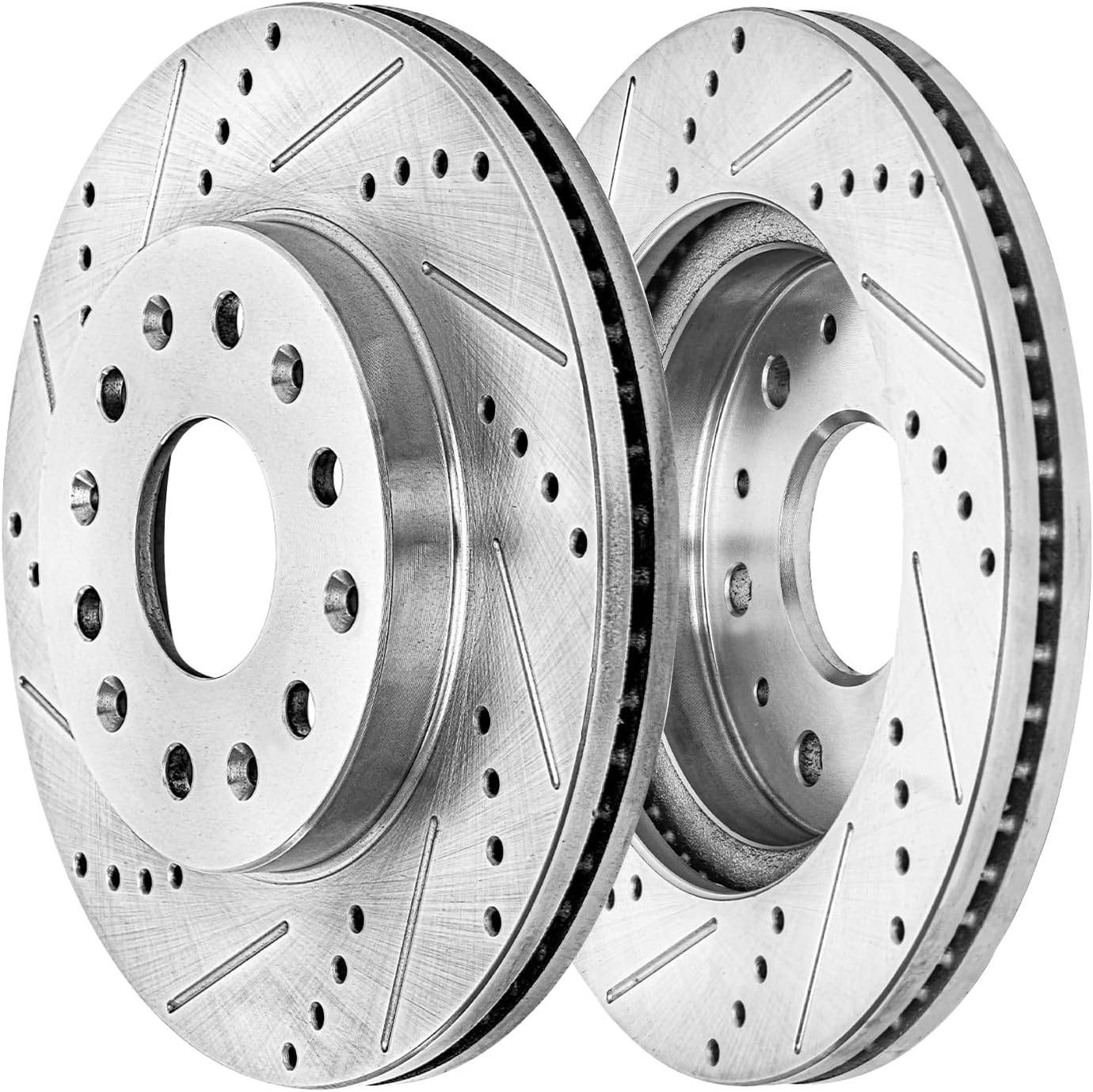 Detroit Axle - Brake Kit for 17-20 GMC Acadia 18-20 Buick Enclave Chevrolet Traverse, 19-20 Blazer, Drilled Slotted Brakes Rotors Brake Pads Replacement : 12.64' inch Front & 12.40' inch Rear Rotor