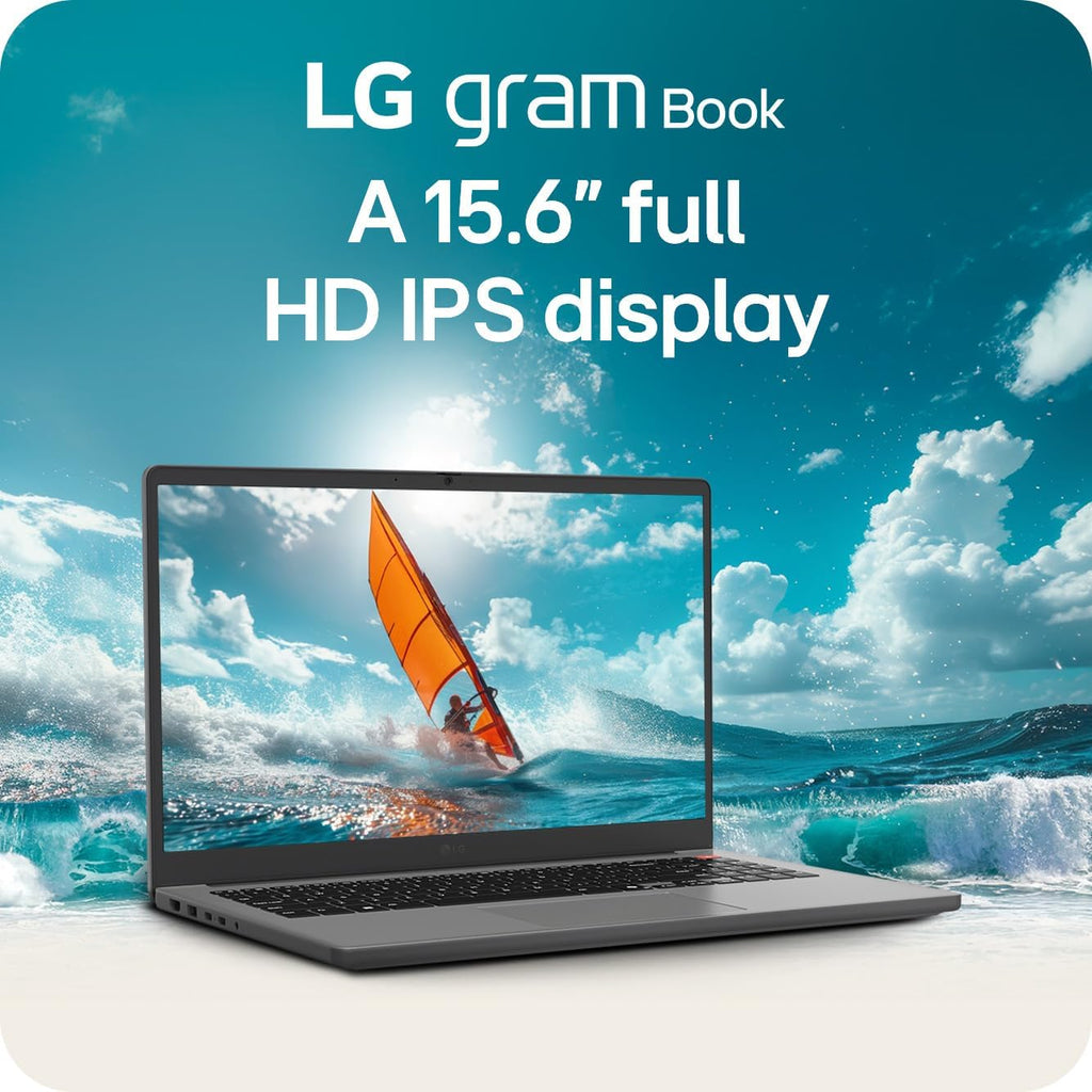 LG gram Book 15-inch Lightweight Laptop Computer, Intel Core i5-1334U Processor, Windows 11 Home, 8GB RAM, 256GB SSD - Titan Silver
