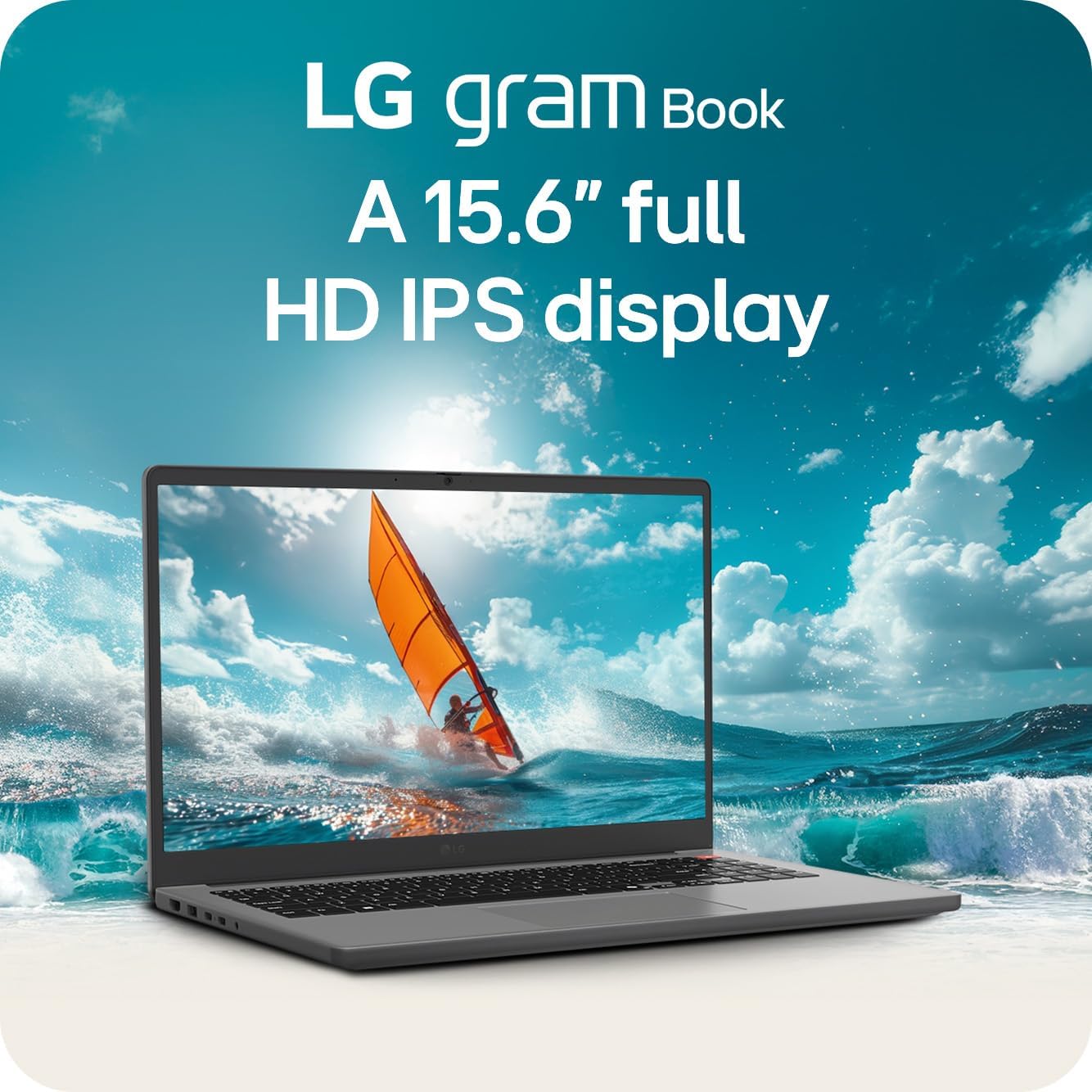 LG gram Book 15-inch Lightweight Laptop Computer, Intel Core i5-1334U Processor, Windows 11 Home, 8GB RAM, 256GB SSD - Titan Silver