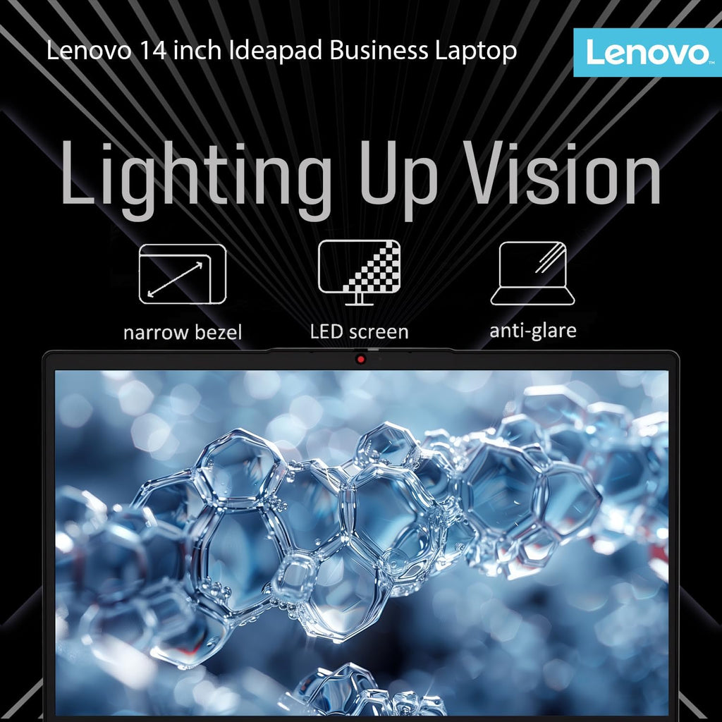 Lenovo IdeaPad Laptop with Microsoft Office, Intel High Performance CPU, 11 Hour Battery, SD-Card Reader, Webcam + USB-C, WOWPC Recovery USB, Windows 11 (20GB RAM | 1152GB SSD)