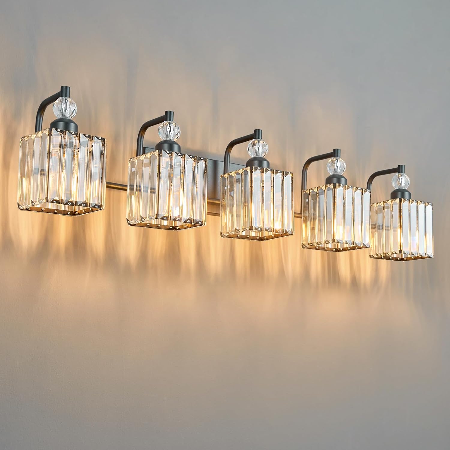 5 Light Bathroom Vanity Light Modern Black Vanity Light Fixtures Bathroom Light Fixtures Over Mirror Crystal Vanity Lighting Fixtures