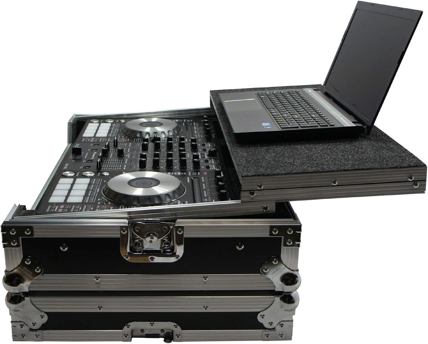 Harmony Audio HCDDJSXLT Flight Glide Laptop Stand Tray DJ Custom Case Compatible with Pioneer DDJ-RX
