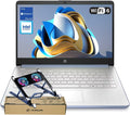 HP dq6012dx 14' Laptop, Intel N150 Processor (Up to 3.6GHz), 4GB RAM, 128GB eMMC Storage, 14-inch Micro-Edge Display, Wi-Fi 6, Webcam, HDMI, Windows 11 Home in S Mode, Blue, Bundle PCO Cooler (Blue)