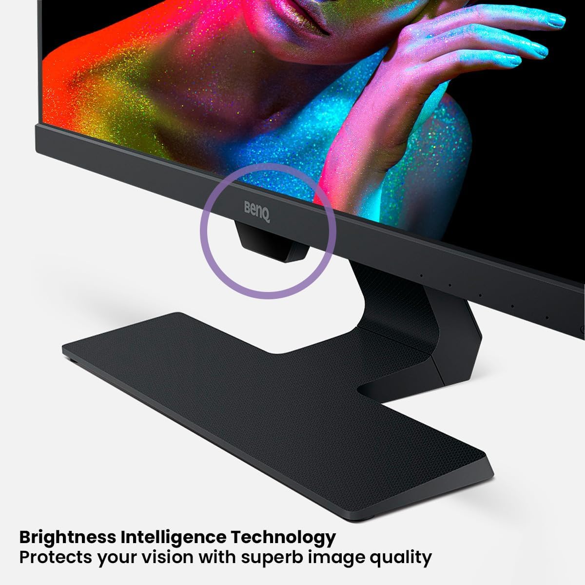 BenQ GW2480 Computer Monitor 24' FHD 1920x1080p | IPS | Eye-Care Tech | Low Blue Light | Anti-Glare | Adaptive Brightness | Tilt Screen | Built-in Speakers | DisplayPort | HDMI | VGA,Black