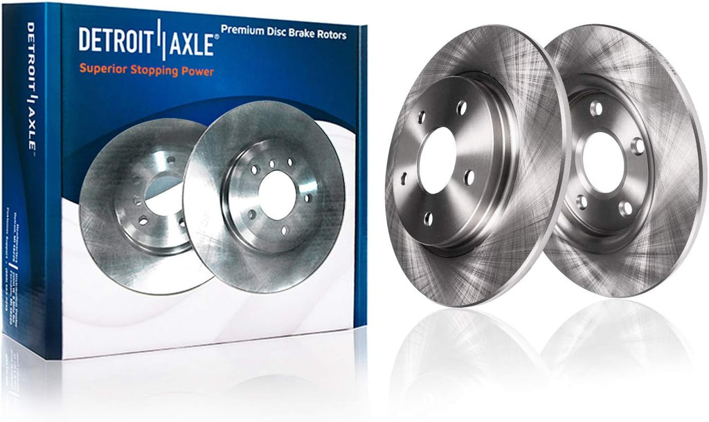 Detroit Axle - Brake Kit for 2013-2015 Honda Civic 2014-2015 Acura ILX, Disc Brake Rotors Ceramic Brakes Pads with Hardware Replacement: 11.10' inch Front and 10.24' inch Rear