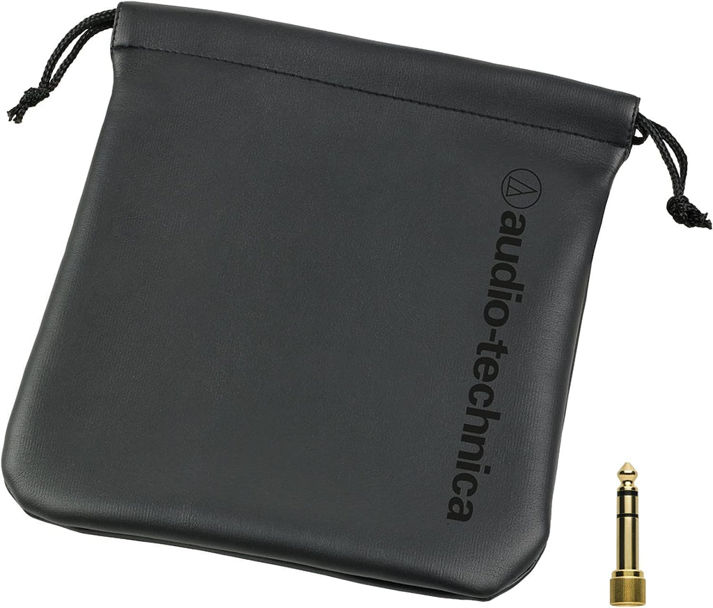 Audio Technica ATH-M50X Professional Studio Monitor Headphones Black, Bundle with Pig hog 10ft Extension Cable & Liquid Polishing Cloth with Detachable Cables