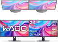 Kado Dual Monitor Setup - 2-Pack 24' 1920x1080 Computer Monitor 75Hz VESA Mount HDMI Office Gaming Built-in Speakers (E24 Dual Series)