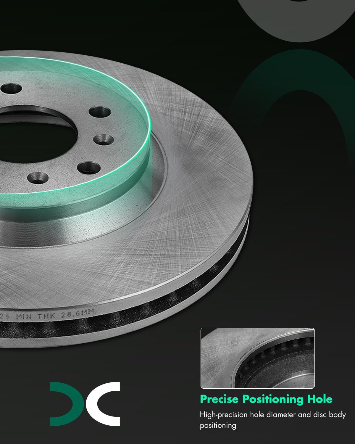 SCITOO Front 11.93' Rear 10.94' Brake Pads and Rotors Kits Fit For Chevrolet Impala 2006 2007 2008 2009 2010,For Chevrolet Monte Carlo 2006-2007