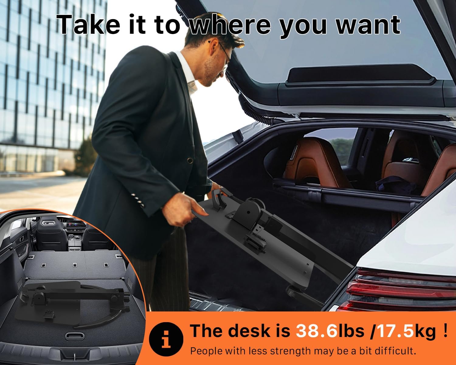JOY worker Foldable Mobile Standing Desk, Height Adjustable Sit Stand Desk, 90° Tiltable Rolling Laptop Table, Portable Workstation with Non-Slip Mat for Home Office, Holds Up to 22lbs, Black
