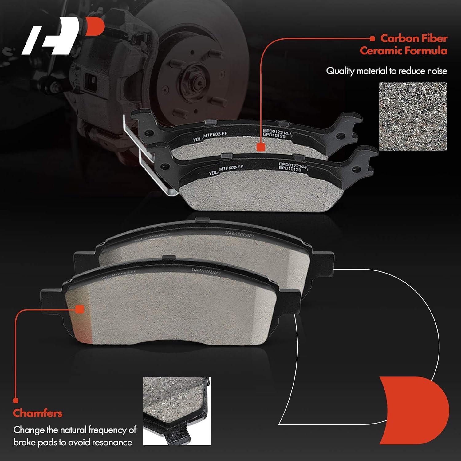 A-Premium Front and Rear Vented Disc Brake Rotors + Ceramic Pads Kit Compatible with Select Ford Models - F-150 F150 2009-2009, 12-PC Set