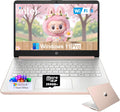 HP 2025 Student Business Laptop Computer - w/1 Year Office 365, 16GB RAM, 128GB UFS & 256GB SD Card, Ai Copilot Intel 4-Core Processor, HD Display, Windows 11 Pro(Rosegold)