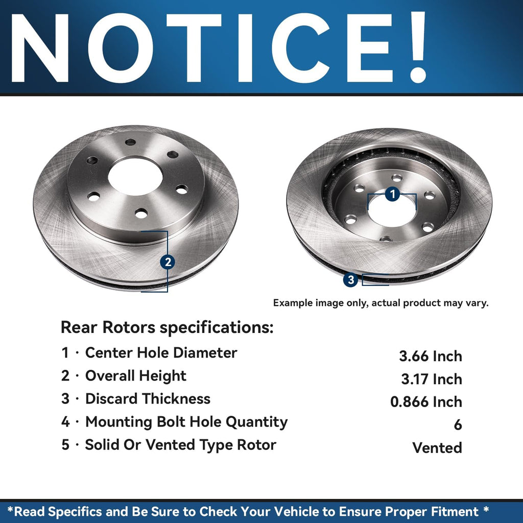 Detroit Axle - 8pc Brake Kit for Ford 2019-2022 Ranger Drilled and Slotted Brake Rotors Ceramic Brakes Pads 2020 2021 Replacement : 12.24' inch Front and 12.13' inch Rear Rotor