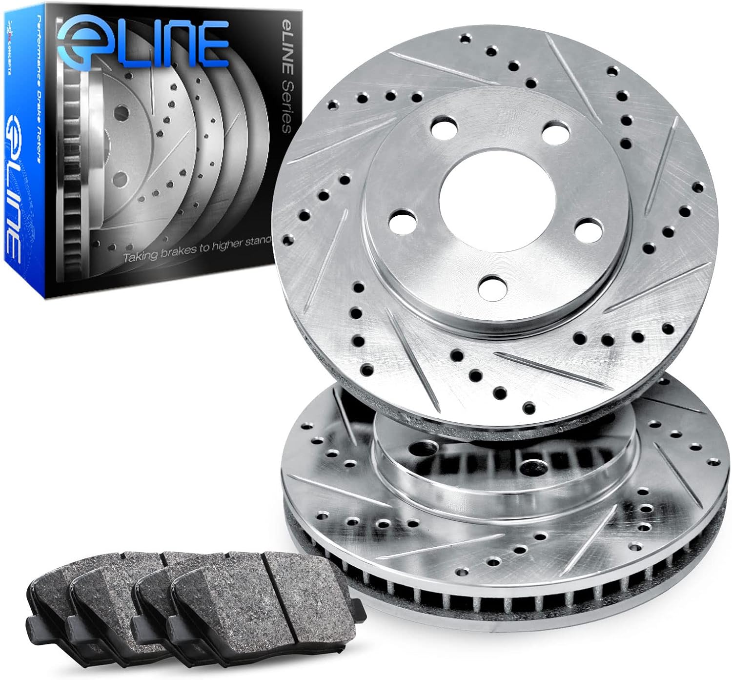 R1 Concepts Front Brakes and Rotors| Automotive Replacement Brake Kits| Front Ceramic Brake Pads and Rotors Kit| Fits 1979-1981 Buick Century, Regal, Chevrolet El, Chevrolet Malibu